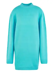 Вязаное мини-платье Laneus, синий