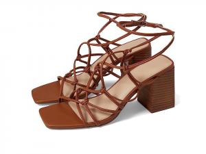 Фаррил от Фэрилробин Зейн Сандалии Женские Коричневые С квадратным носком На устойчивом каблуке FARYL by Farylrobin