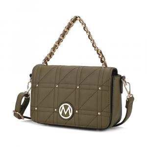 Коллекция MKF Женская сумка на плечо Arabella из веганской кожи от Mia K MKF Collection, темно-зеленый