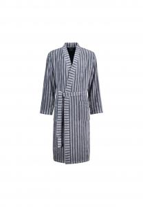 Халаты мужские кимоно в полоску 5505 деним - 17 Cawö, синий