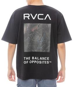 Футболка с коротким рукавом, оверсайз, принт на спине RVCA, черный