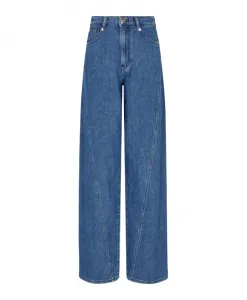 Джинсы J6F свободного кроя с эффектом потертости. Emporio Armani, синий