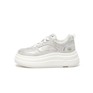 DAPHNE Теплые утепленные износостойкие противоскользящие низкие скейтерские туфли женские шампань голд, цвет Champagne Gold