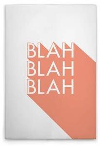 Картина на холсте A.S. Création Blah 3 цвет orangerosaweiss