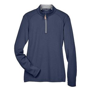 Женская толстовка quarter-zip drytec20 performance Devon & Jones, Navy Grey Heather