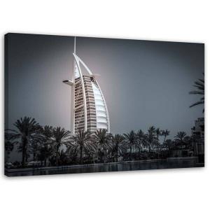 Картина Feeby Hotel Burj Al Arab Architektur, черно-белый