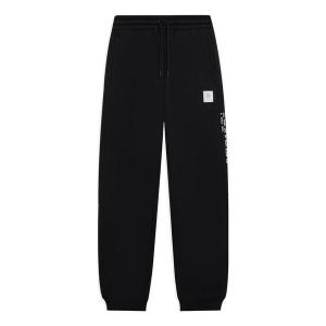 Штаны badfive logo флисовые спортивные штаны Li-Ning, черный