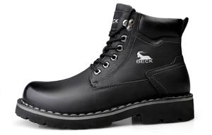 BECK Ботинки Martin Unisex, черные/желто-коричневые