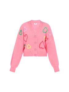 Женский кардиган розового цвета myMo