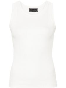 STYLAND ребристый хлопковый топ, белый