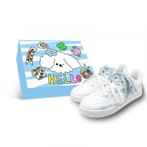 Anta Удобные, нескользящие, амортизирующие низкие кроссовки для скейтбординга, унисекс, черный и белый