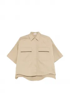 Рубашка с карманом Brunello Cucinelli, нейтральный