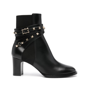 Valentino Garavani ботинки Rockstud из кожи, черный