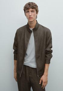Куртка Massimo Dutti FADED TWO-WAY ZIP BOMBER NECK, Mottled Brown