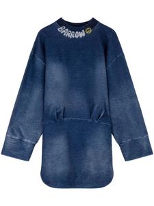 BARROW джинсовое платье с логотипом, синий