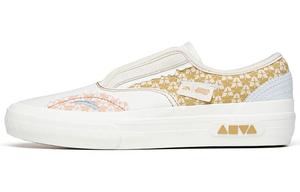 Кроссовки ANTA Skateboard Shoes Women's Low-Top Ivory White/Camel Yellow