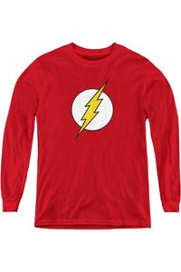 Футболка с длинным рукавом и логотипом Flash от DC Comics Gildan, красный