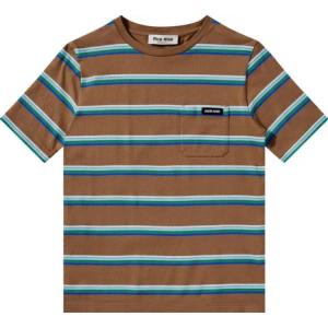 Футболка женская Miu Miu, синяя/серый