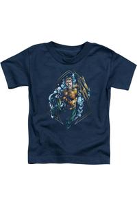 Футболка для малышей с коротким рукавом "Лига справедливости Америки" Gildan, темно-синий