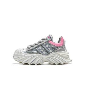 HR Высокие низкие массивные кроссовки Women's Silver