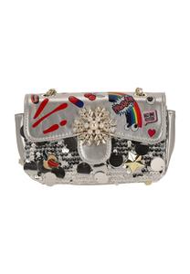 MYMO Сумка через плечо 'EyETHEME' в цвете Silver