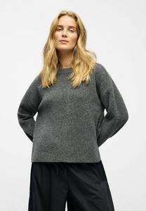 Джемпер Object Jumper, Dark Grey Melange/Mottled Dark Grey