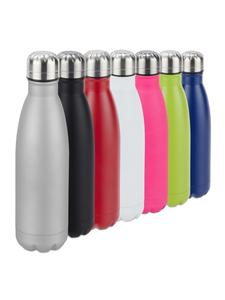 Relaxdays 3 серебристые бутылки для воды - 500 мл