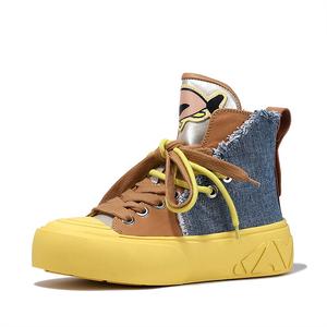 Кеды, скейтборд обувь женская высокая Bellalily, белый