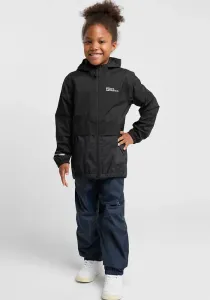 Дождевик Jack Wolfskin "RAINY DAYS 2L JKT K", с капюшоном, черный