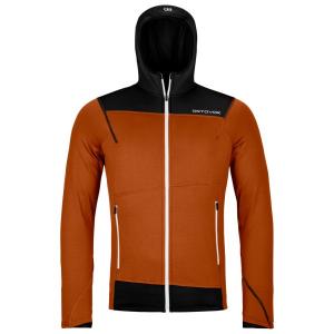 Легкая флисовая толстовка с капюшоном - флисовая куртка Ortovox, коричневый