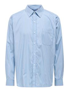 Рубашка на пуговицах классического кроя Only & Sons, светло-голубой