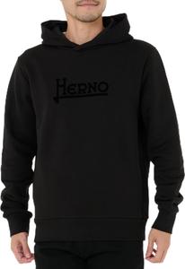 Мужская толстовка с капюшоном Herno, толстовка с официальным логотипом, черный