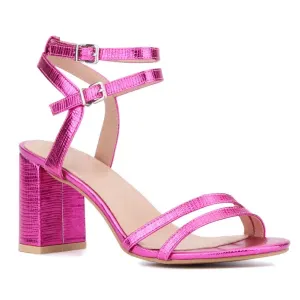 Женские босоножки Laina на квадратном каблуке New York & Company, розовый