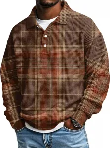 Футболка-поло с длинным рукавом для мужчин Big and Tall ZsaeSM