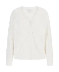 Элегантный ажурный кардиган для женщин Guess, белый