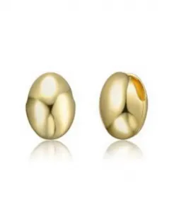 Объемные серьги-гвоздики с покрытием из белого золота или 14-каратного золота Rachel Glauber, gold