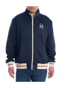 Свитер на молнии с высоким воротником La Martina, синий