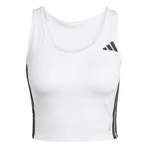 Футболка-топ 3 Stripes Crop Adidas, белый