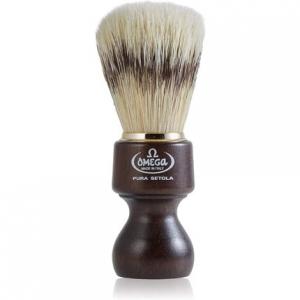Помазок для бритья Omega 26 из чистой щетины темно-коричневого цвета