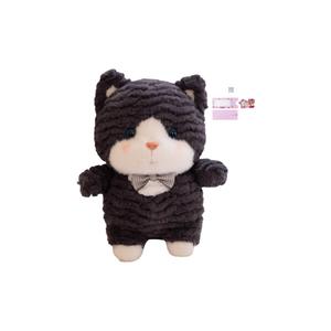 Очаровательная многостильная проказница Мяут, креативная трансформация с бабочкой куклы котенка плюшевая кукла высота 23см AOLETU, серый