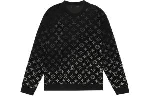 Толстовка мужская Louis Vuitton Gradient Monogram, черный / белый