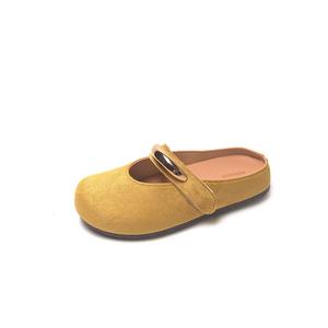 Износостойкие закрытые тапочки для женщин Little Red Man, желтый