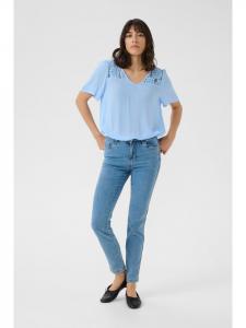 Блузка с короткими рукавами KAciara, стандартный крой, цвет Vista Blue Kaffe