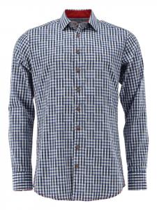 Традиционная рубашка мерогу василькового цвета OS-Trachten