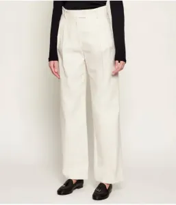 Брюки MCOADORNO loose fit Max&Co., белый