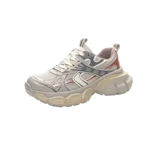 The mystery of glamour Дышащие массивные кроссовки женские низкие красные, цвет Red