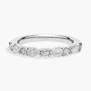 Обручальное кольцо с бриллиантами J'Adore Le Jardin из 14-каратного белого золота (5/8 карата) Blue Nile