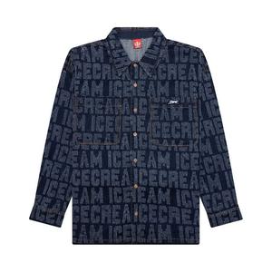 Рубашка Icecream Oversized Echo Long-Sleeve Shirt, Blue Moon
