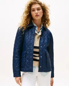 Короткая стеганая женская куртка Tommy Hilfiger, синий