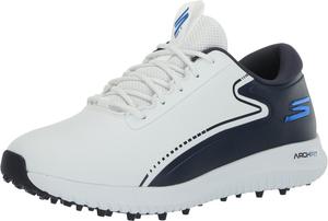 Мужские гольф-кроссовки Skechers Max Fairway 3 Arch Fit без шипов, белый/синий